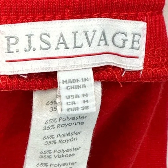 PJ Salvage Snowflake and Hearts Lounge Sleep Jogger Pants - Red - RAFFP3- Medium - Picture 5 of 8